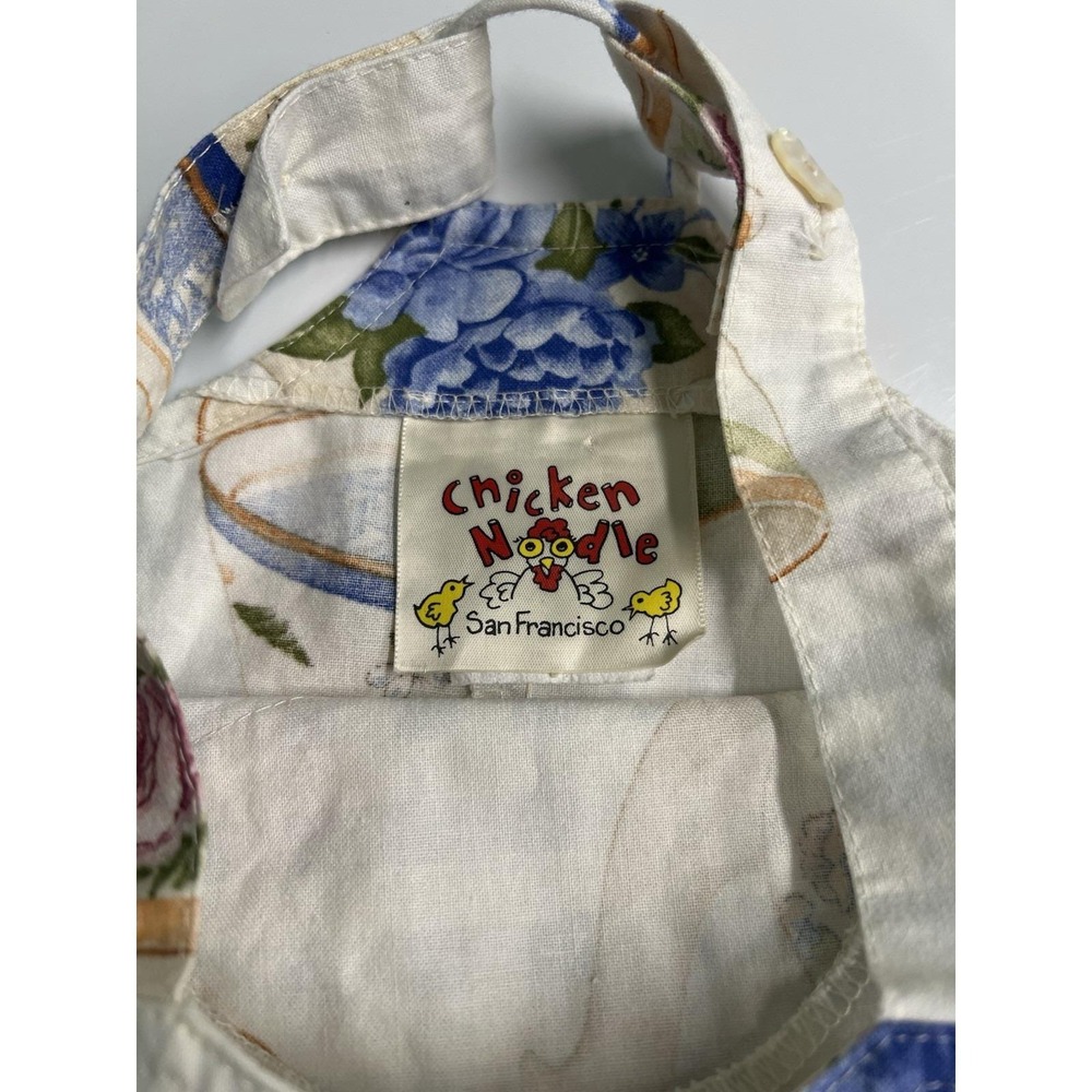 Vintage Chicken Noodle San Francisco Baby Floral Tea Party Print Romper 18 Month - Picture 4 of 5